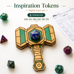 DND Inspiration Tokens SVG | RPG Reward Token Laser Cut File | Digital Download - Image 3