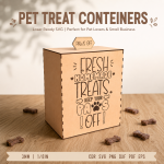 Pet Treat Containers Laser Cut SVG Bundle, Dog Cat Treat Jar Box, Pet Food Storage Template, Glowforge Ready CNC Files, DXF PDF EPS PNG - Image 2