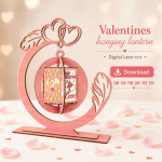 Valentine Lantern SVG | Hanging Lantern Laser Cut File | Digital Download - Image 3