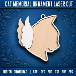 Cat Memorial Ornament Personalized | Pet Loss Sympathy Gift | Cat Remembrance Christmas Ornament | In Loving Memory Cat Keepsake | Custom Pet Memorial Decor - Image 2