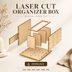 Kitchen Cutlery Organizer Laser Cut File, Wooden Utensil Tray SVG DXF, Knife Drawer Insert CNC Template, Kitchen Storage PDF EPS - Image 2