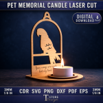 Pet Memorial Candle | Custom Dog Cat Candle | Pet Sympathy Gift - Image 2