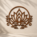 Lotus Flower Laser Cut File | Mandala Wall Decor SVG | DXF EPS PNG AI PDF | CNC Wood Cut | Glowforge Cricut LightBurn | Digital Download - Image 2