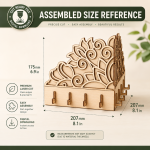Corner Key Holder SVG Bundle, Laser Cut Key Rack File, Wooden Entryway Organizer, CNC Laser Cut Template, DXF SVG PNG PDF EPS - Image 2