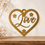 Love Heart Laser Cut File SVG | Romantic Ornament Design | Valentine's Day Decor | Glowforge CNC DXF PNG Download - Image 2