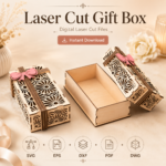 Gift Box Bundle Laser Cut SVG Set, 3D Gift Box Template, Wooden Box DXF Files, Party Favor Box CNC, Digital Download SVG DXF PDF EPS - Image 2