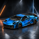 Lamborghini Laser Cut SVG | Supercar 3D Puzzle Files | CNC DXF AI EPS PDF | Glowforge Ready | Instant Digital Download - Image 3