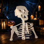 Laser Cut Skeleton Puzzle SVG, Halloween Decor SVG, Glowforge Files, CNC Wood Skeleton, Cricut SVG, DXF, Instant Digital Download - Image 3