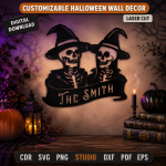 Custom Halloween Wall Sign SVG | Personalized Haunted Decor Laser Cut File | Spooky Home Wall Art DXF PDF Digital Download - Image 2