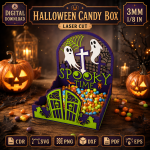 Halloween Candy Box Laser Cut SVG Bundle | Halloween Treat Box Template | Spooky Candy Holder Digital File | Party Favor Box CNC Glowforge Ready - Image 2