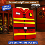 Custom Gift Card Holder SVG | Personalized Laser Cut File | Digital Download - Image 3