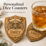 DND Dice Coasters SVG, Laser Cut Drink Coaster Template, Board Game Gift Digital File DXF PDF - Image 2
