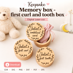 Keepsake Memory Box SVG | Digital Download | CDR SVG PNG DXF PDF EPS - Image 3