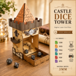 Dice Tower Laser Cut File, Wooden Dice Tower SVG, DND Dice Roller, Tabletop RPG Dice Tower, CNC Pattern, Digital Download - Image 2