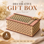 Decorative Gift Box SVG Bundle, Laser Cut Keepsake Box Files, DIY Gift Presentation Template - Image 2