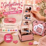 Galentine Photo Memory Box SVG Bundle, Laser Cut Gift Box Files, DIY Bestie Keepsake Gift - Image 3