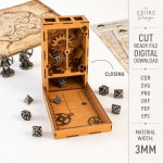 Catapult Dice Tower RPG Game SVG, DnD Dice Roller Laser Cut File, Tabletop Gaming Dice Tower, Dungeon Master Gift Digital Download - Image 3