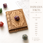 Inspiration Token Set SVG, Wooden Affirmation Coins, Motivational Gift Tokens Laser Cut Digital File - Image 2