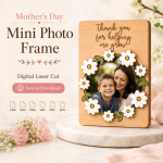 Personalized Mom Photo Frame SVG, Laser Cut Family Keepsake Frame, Mother’s Day Gift Template - Image 3