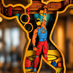 Bodybuilder SVG, Layered Gym Art, Muscle Man Silhouette, Glowforge Laser Cut - Image 3