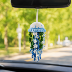 Flower Jellyfish Crochet Pattern PDF, Car Hanging Crochet Pattern, Floral Amigurumi Ornament, Nursery Decor Tutorial - Image 2
