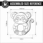 Wooden Animal Toy Laser Cut Bundle, Montessori Animal Puzzle SVG, Kids Rolling Toy CNC Template, DXF PDF EPS - Image 7