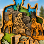 Police Dog SVG 3D Layered Silhouette, Military K9 Cut File, Laser Cut 7 Layer - Image 4