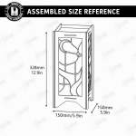 Stained Glass Floor Lamp Laser Cut Bundle, Decorative Lamp SVG, Wooden Floor Light CNC Template, DXF PDF EPS Files - Image 20