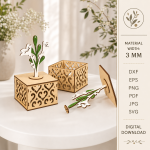 Kids Memory Boxes Bundle Laser Cut Files, Baby Keepsake Box SVG, Children Storage Box DXF, Personalized Wooden Memory Box, CDR PNG PDF EPS - Image 3