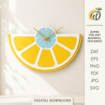3D Lemon Decor Laser Cut Bundle, Summer Kitchen SVG, Lemon Tiered Tray Decor, Glowforge DXF Files, Citrus Home Decor CNC Template - Image 3