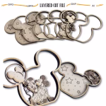 Cartoon Mouse Head Layered SVG Bundle | 3D Multilayer Laser Cut File | Shadow Box Design | Glowforge SVG | Cricut Cut File | Wood Laser Art - Image 5
