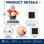 Custom Photo Poke Dad Bod Belly, Personalized Squishy Acrylic Fridge Magnet, Funny Face Gift For Dad Bod, Father's Day Gift For Husband - Image 6