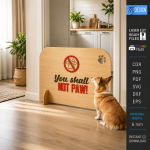 Pet Barrier Laser Cut SVG Bundle | Wooden Pet Gate CNC File | DIY Dog Barrier Template | Indoor Pet Fence Design | Glowforge Ready Digital Download | CDR SVG PNG DXF PDF EPS - Image 3