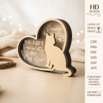 Personalized Pet Memorial Keepsake Box Laser Cut SVG | Custom Dog Cat Remembrance Box | Pet Loss Sympathy Gift | Memorial Photo Memory Box Template | CNC Glowforge Digital File - Image 3