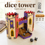 Dice Tower Laser Cut File | DND Dice Roller SVG | CDR SVG PNG DXF PDF EPS Download - Image 4