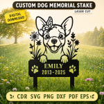 Custom Dog Memorial Stake, Personalized Pet Loss Garden Sign, Dog Grave Marker, Rainbow Bridge Sympathy Gift, Outdoor Pet Memorial Yard Decor - Image 3