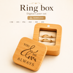 Ring Box 1 Laser Cut File | Wedding Ring Holder SVG | Digital Download - Image 4
