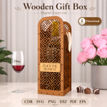 Wooden Gift Box Laser Cut File | SVG Template | Digital Download | CDR SVG PNG DXF PDF EPS - Image 4