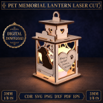 Pet Laser Cut SVG Bundle, Dog Cat House CNC Files, Pet Bed Template, Animal Wooden Decor, Glowforge Ready DXF EPS PDF - Image 3