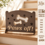 Pet Barrier Laser Cut SVG, 6mm Wooden Pet Gate File, Dog Safety Fence CNC Pattern, Indoor Pet Divider Digital Download - Image 3