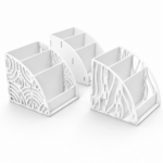 Laser Cut Bedside Organizer SVG, Nightstand Caddy DXF Files, Wooden Phone Holder Desk Storage, Glowforge CNC Digital Download - Image 3