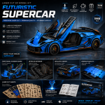 Lamborghini Laser Cut SVG | Supercar 3D Puzzle Files | CNC DXF AI EPS PDF | Glowforge Ready | Instant Digital Download