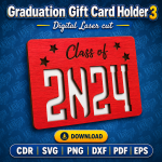 Graduation Money Holder SVG | Graduation Gift Card Holder Digital Download - Image 4