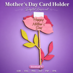 Mother's Day Gift Card Holder SVG | Laser Cut Mom Gift File | Digital Download - Image 4