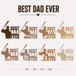 Best Dad Ever SVG Bundle | Father’s Day Gift SVG, Laser Cut Files, Cricut & Silhouette Designs, Wood Sign SVG, PNG DXF EPS - Image 3