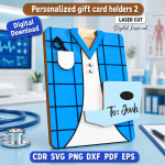 Custom Gift Card Holder SVG | Personalized Laser Cut File | Digital Download - Image 4