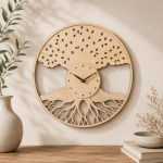 Laser Cut Wall Clock Bundle | SVG DXF EPS PDF PNG JPG CDR | Wooden Clock Design | Glowforge CNC | Digital Download - Image 4