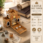 Dice Tower Laser Cut File, Wooden Dice Tower SVG, DND Dice Roller, Tabletop RPG Dice Tower, CNC Pattern, Digital Download - Image 3