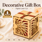 Decorative Gift Box SVG Bundle, Laser Cut Keepsake Box Files, DIY Gift Presentation Template - Image 3