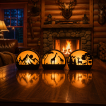 Wildlife Wood Lantern Bundle SVG | Laser Cut Lantern Files | Animal Night Light Templates | Glowforge Laser Cutting Designs | Wooden Decor Bundle - Image 5